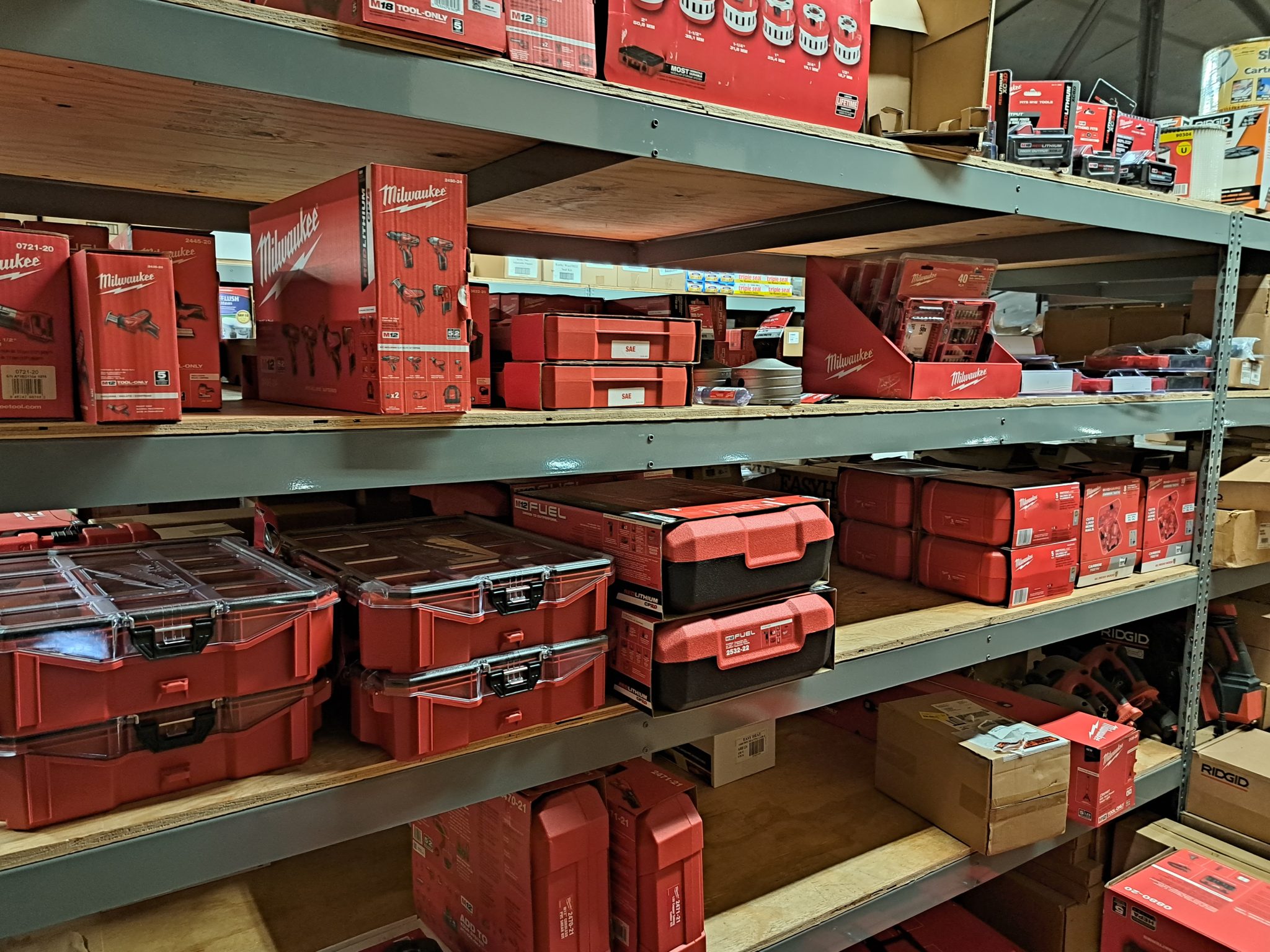 Ridgid and Milwaukee tools Pickrel Brothers